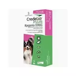 Кределіо плюс для собак 2,8 - 5,5кг кределио (сімпаріка тріо, нексгард спектра)