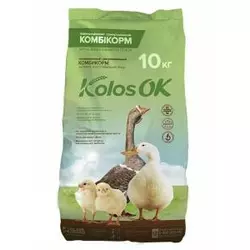 Комбікорм КоlosOK Старт для курча, водоплаваюча птиця 1-8 тижнів 10кг