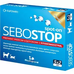 Краплі Sebostop (Себостоп) Spot-on для котів та собак 1уп (5*2мл)