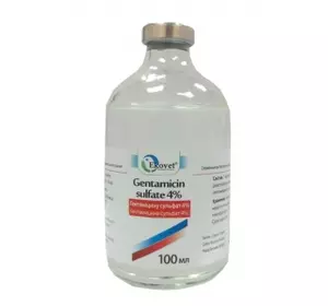 Гентаміцина сульфат- 4% (Ековет) 100мл