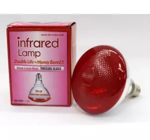 Лампа інфрачервона Heat РАR38 пресованого скла 175В Е27 (червона ) 1 шт Китай
