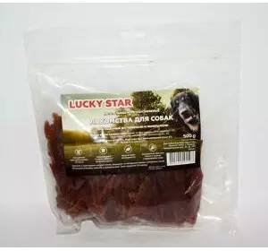 Лакомство вялене мясо качки 500г/20шт Lucky Star